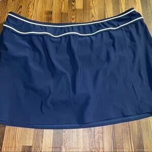Lands End deep blue swim skort size 18w
